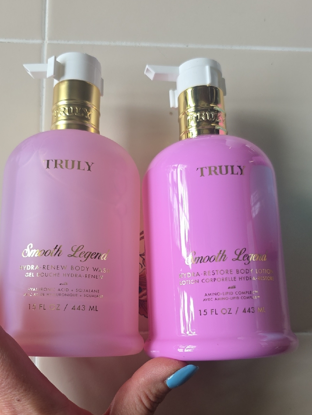 TRULY Smooth Legend Pink Body Wash & Lotion Set